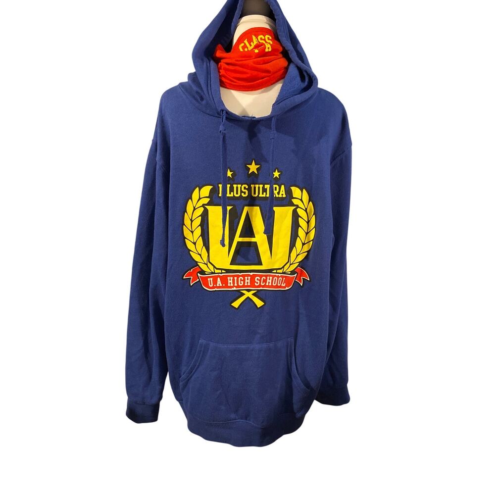 Official My Hero Academia U.A. GAITER  Hoodie XXL - Plus Ultra Blue